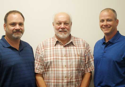 Owners of Celerity Integrated Services, Inc. (shown left to right): Ronald E. Leight Jr., Vice President; Ronald E. Leight Sr., President; and Deron Leight, Vice President.